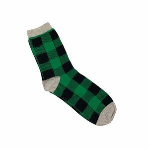 4/$12 💥🆕 Christmas Buffalo Plaid Green/Black Adult Novelty Socks | 9-11 | 986